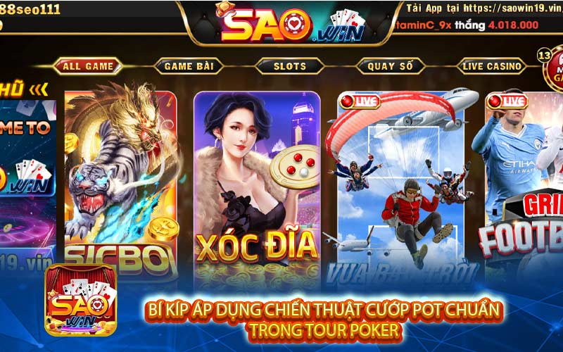 Bí kíp áp dụng chiến thuật cướp pot chuẩn 
trong tour Poker 