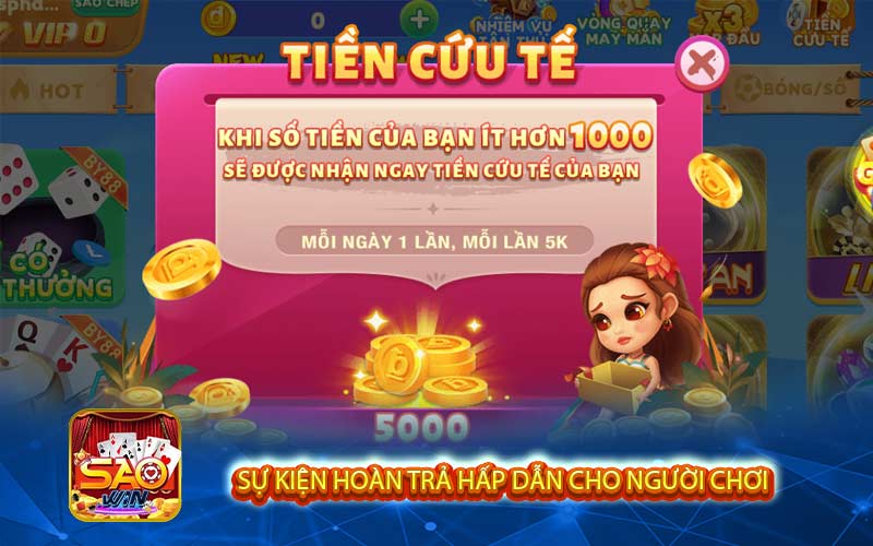 Sự kiện hoàn trả hấp dẫn cho người chơi